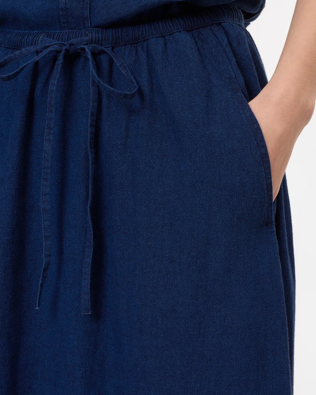 CLOSED Denim Gathered Skirt - Dark blue Women's Bottoms - Sloane Boutique