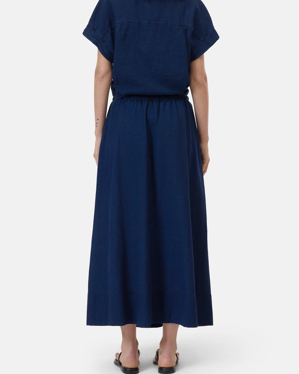 CLOSED Denim Gathered Skirt - Dark blue Women's Bottoms - Sloane Boutique