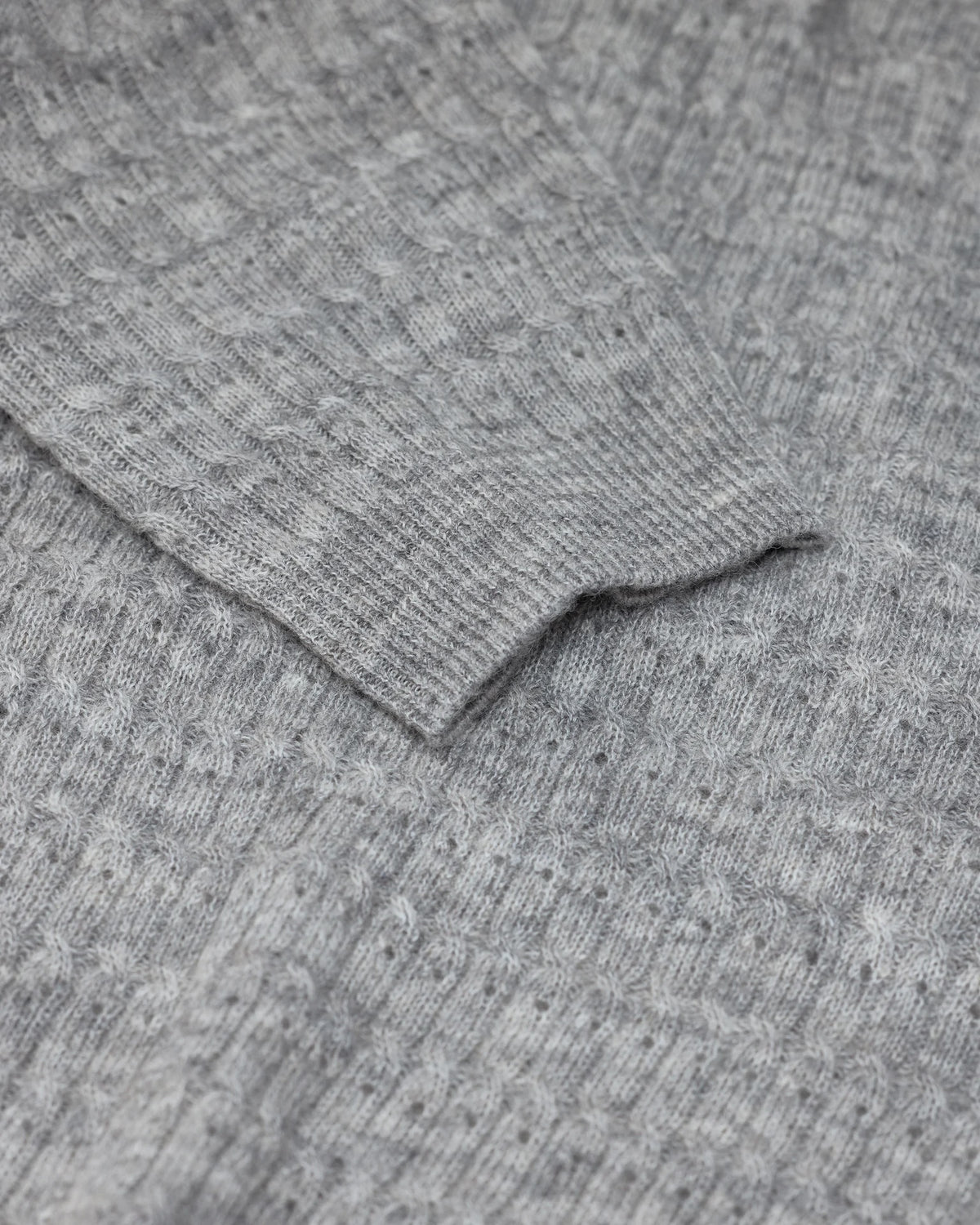 Closed Long Sleeve Polo - Light Grey Melange Women's Tops - Sloane Boutique