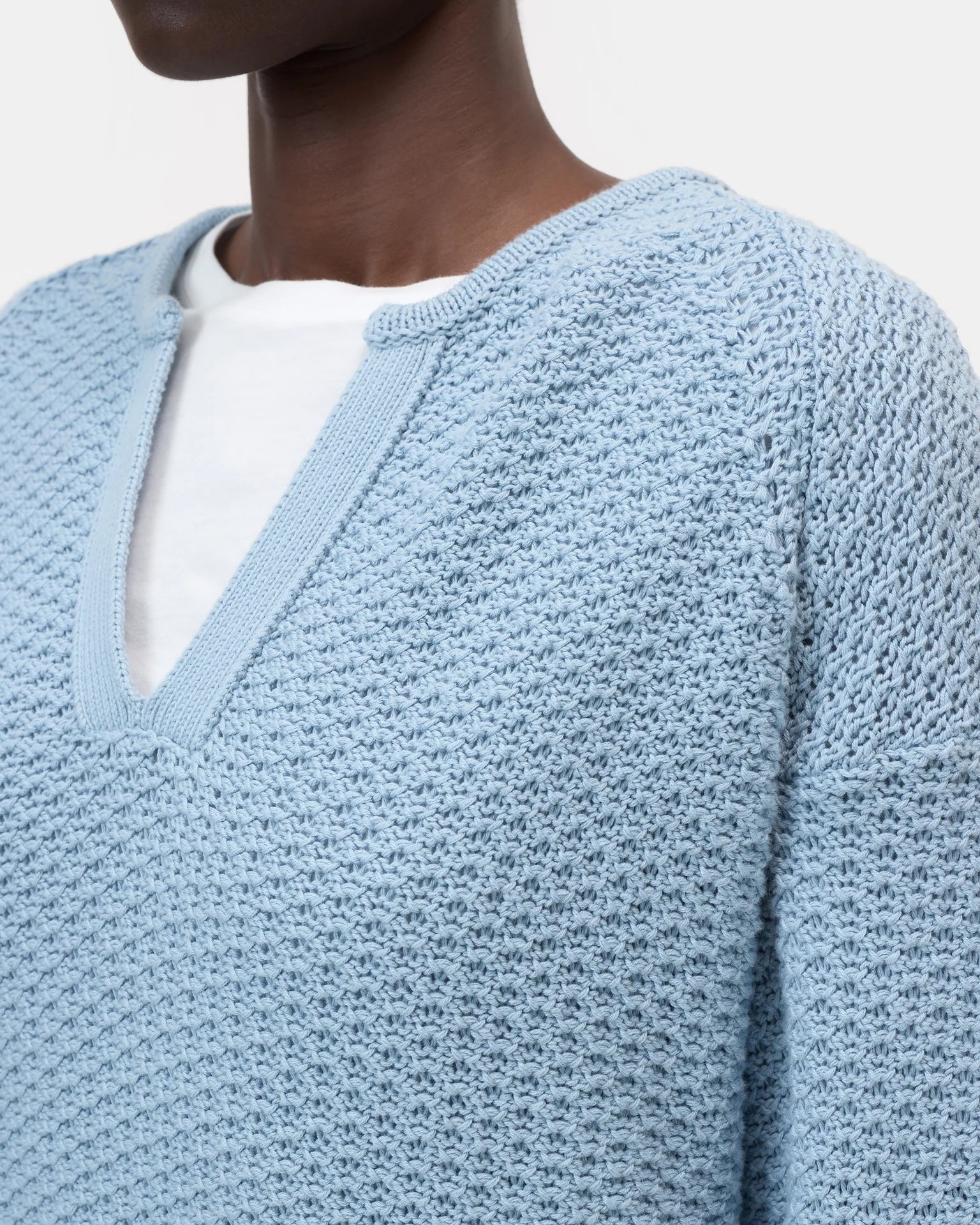 CLOSED Long Sleeve Tunic - Dove Blue Women's Tops - Sloane Boutique