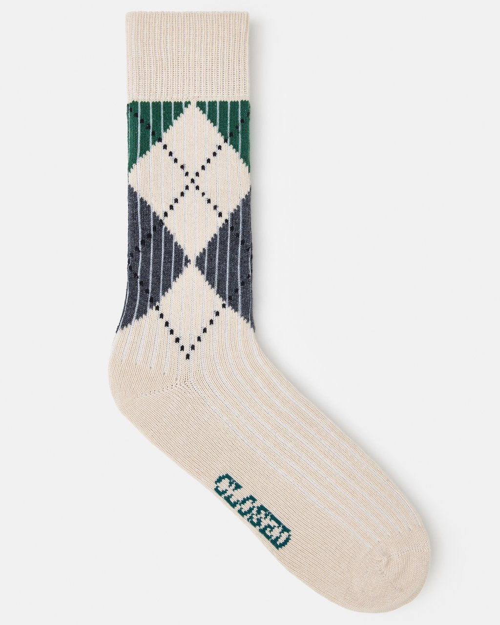 Closed Men's Argyle Socks - Whipped Cream Men's Accessories - Sloane Boutique