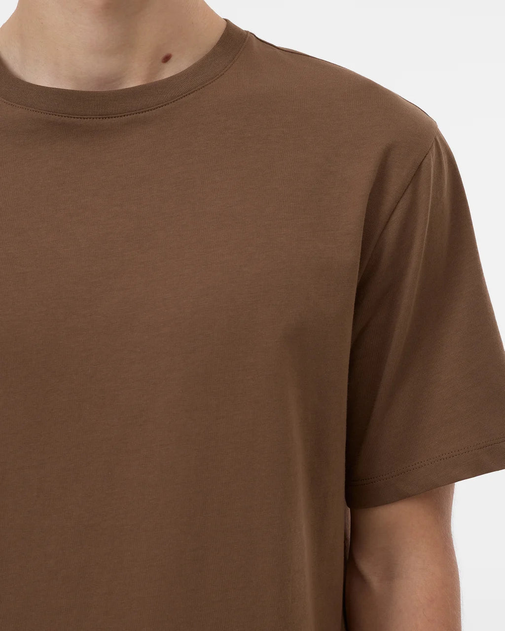 CLOSED Men's Basic T-Shirt - Light Mocha Brown Men's Tops - Sloane Boutique