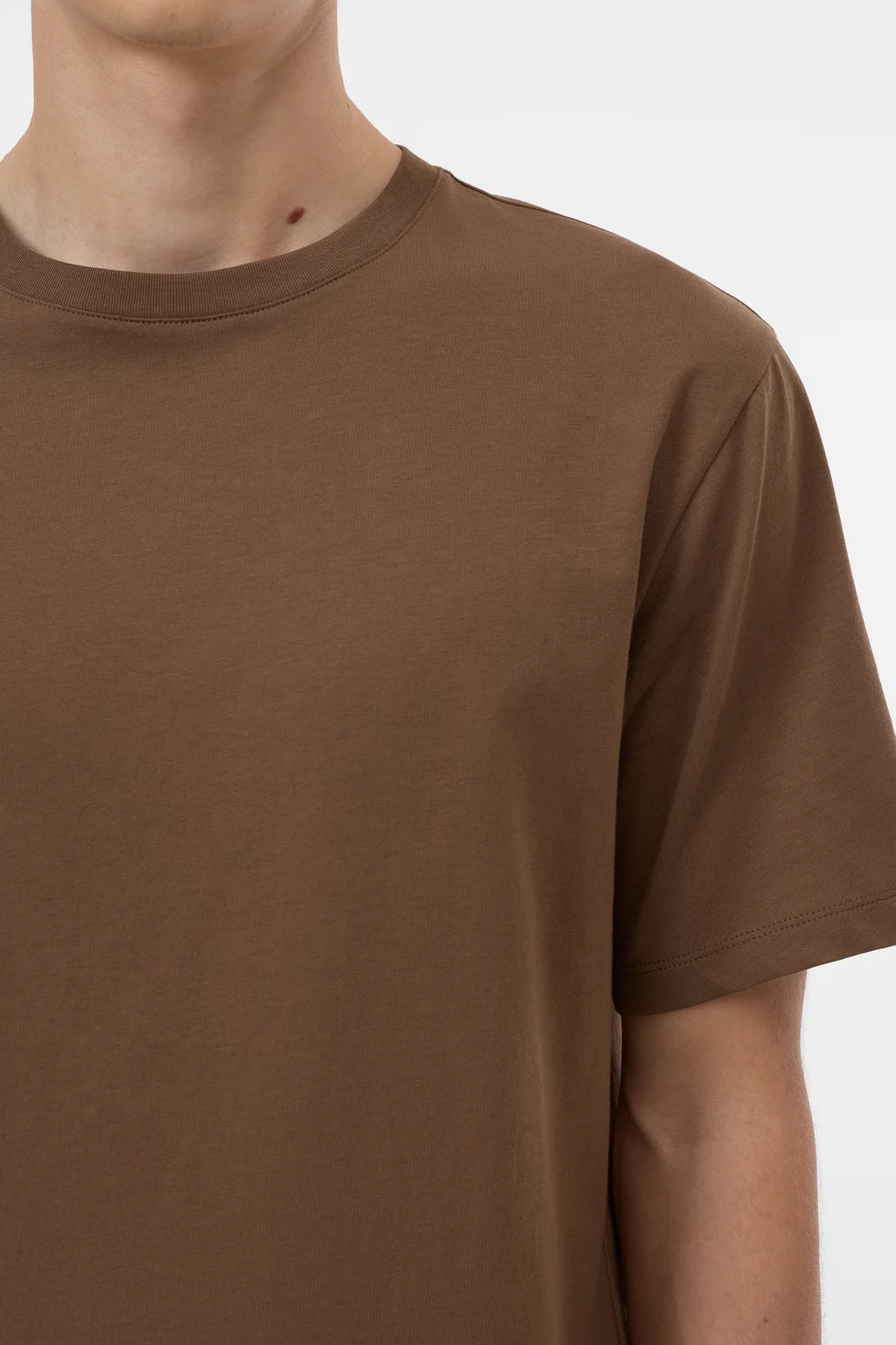 CLOSED Men's Basic T-Shirt - Light Mocha Brown Men's Tops - Sloane Boutique