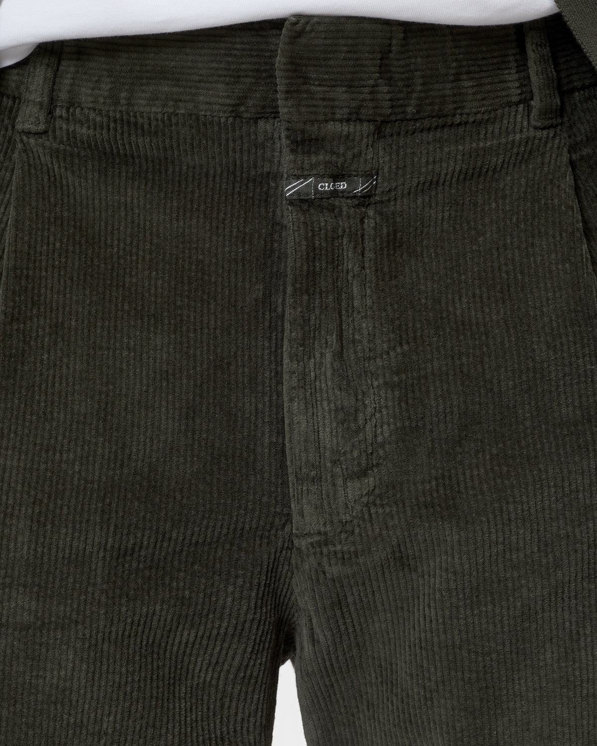 Closed Men's Blomberg Corduroy Pant - Dark Olive Green Men's Bottoms - Sloane Boutique
