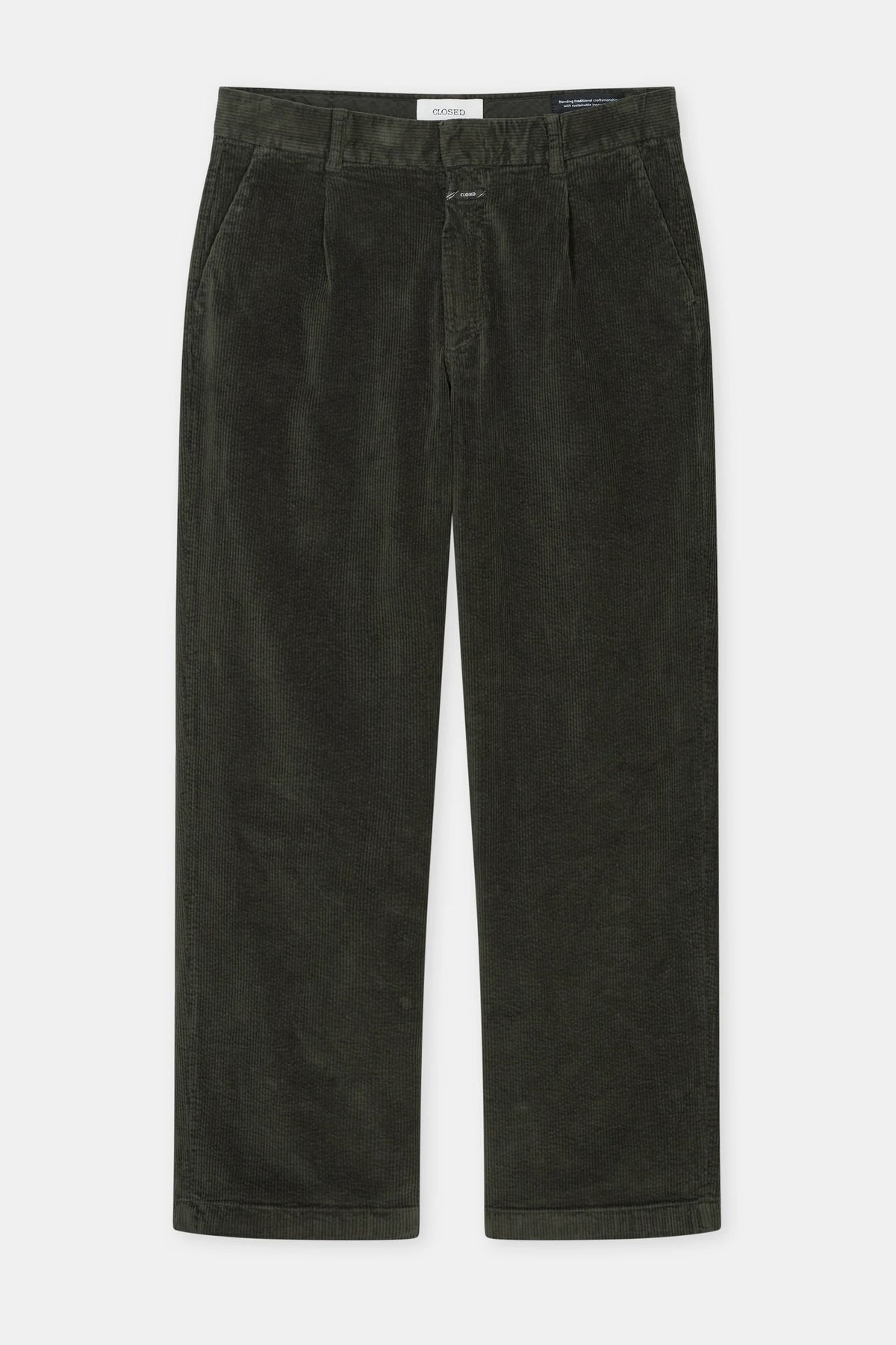 Closed Men's Blomberg Corduroy Pant - Dark Olive Green Men's Bottoms - Sloane Boutique