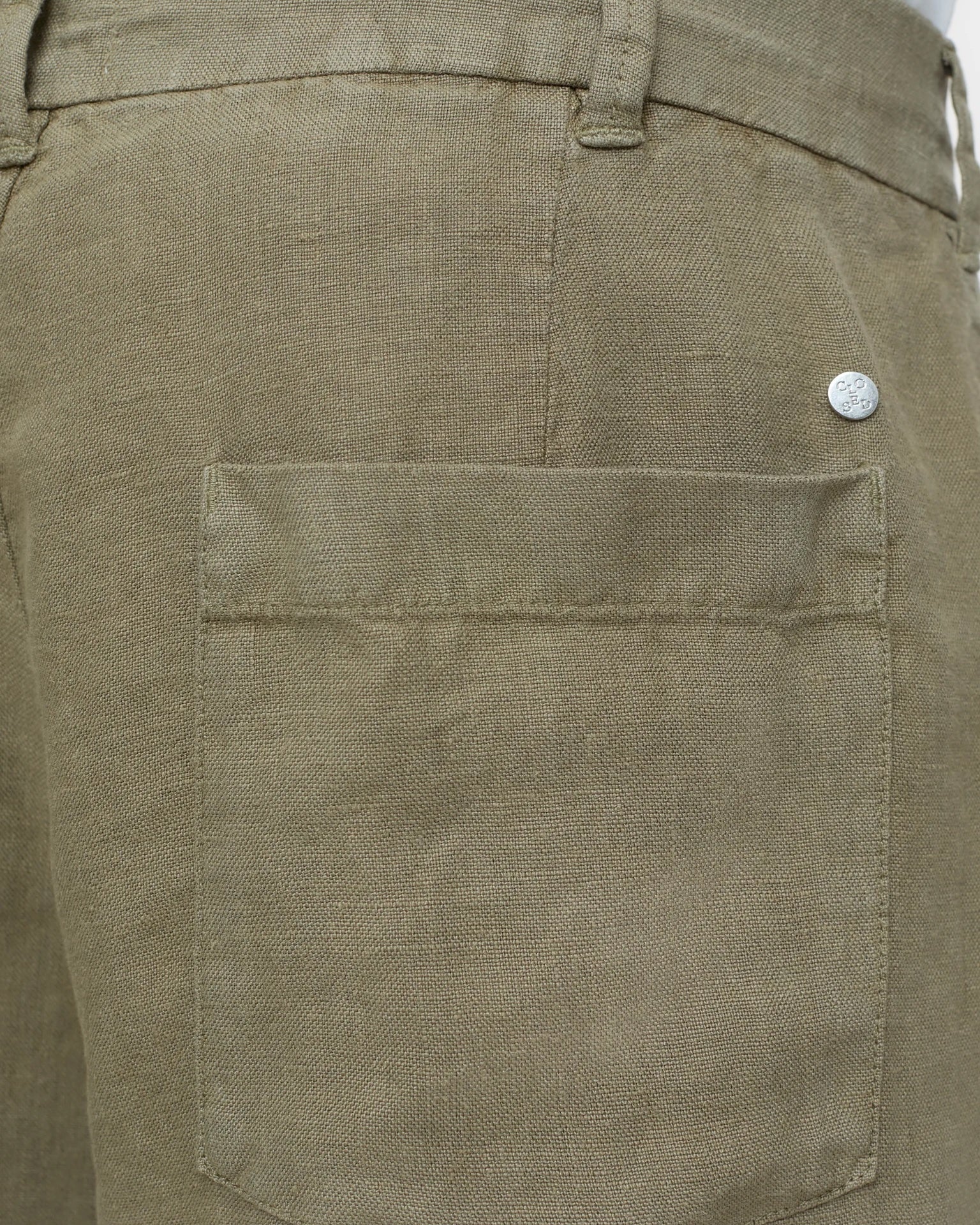 Closed Men's Blomberg Wide Linen - Chino Green Men's Bottoms - Sloane Boutique