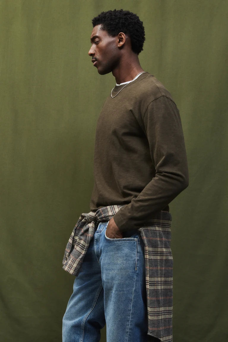 CLOSED Men's Classic Long Sleeve - Marsh Green Men's Tops - Sloane Boutique