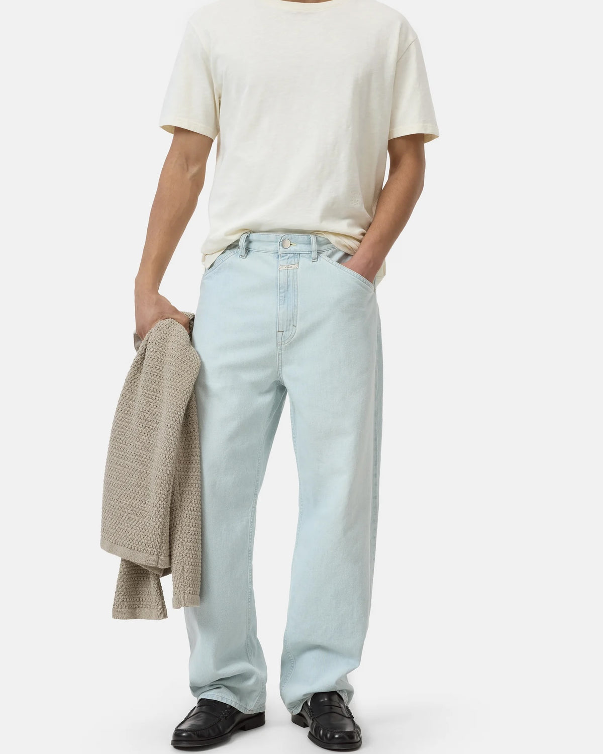 Closed Men's Classic T-Shirt - Ivory Men's Tops - Sloane Boutique