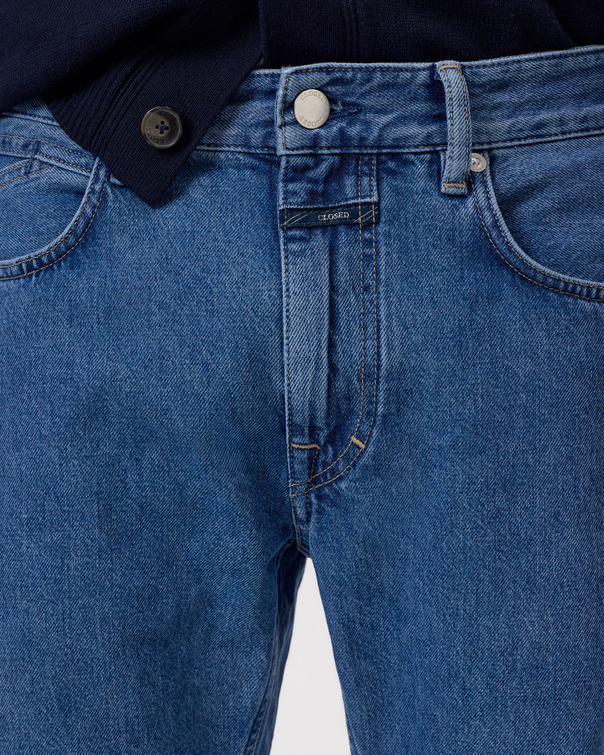 Closed Men's Cooper True - Mid Blue Men's Bottoms - Sloane Boutique
