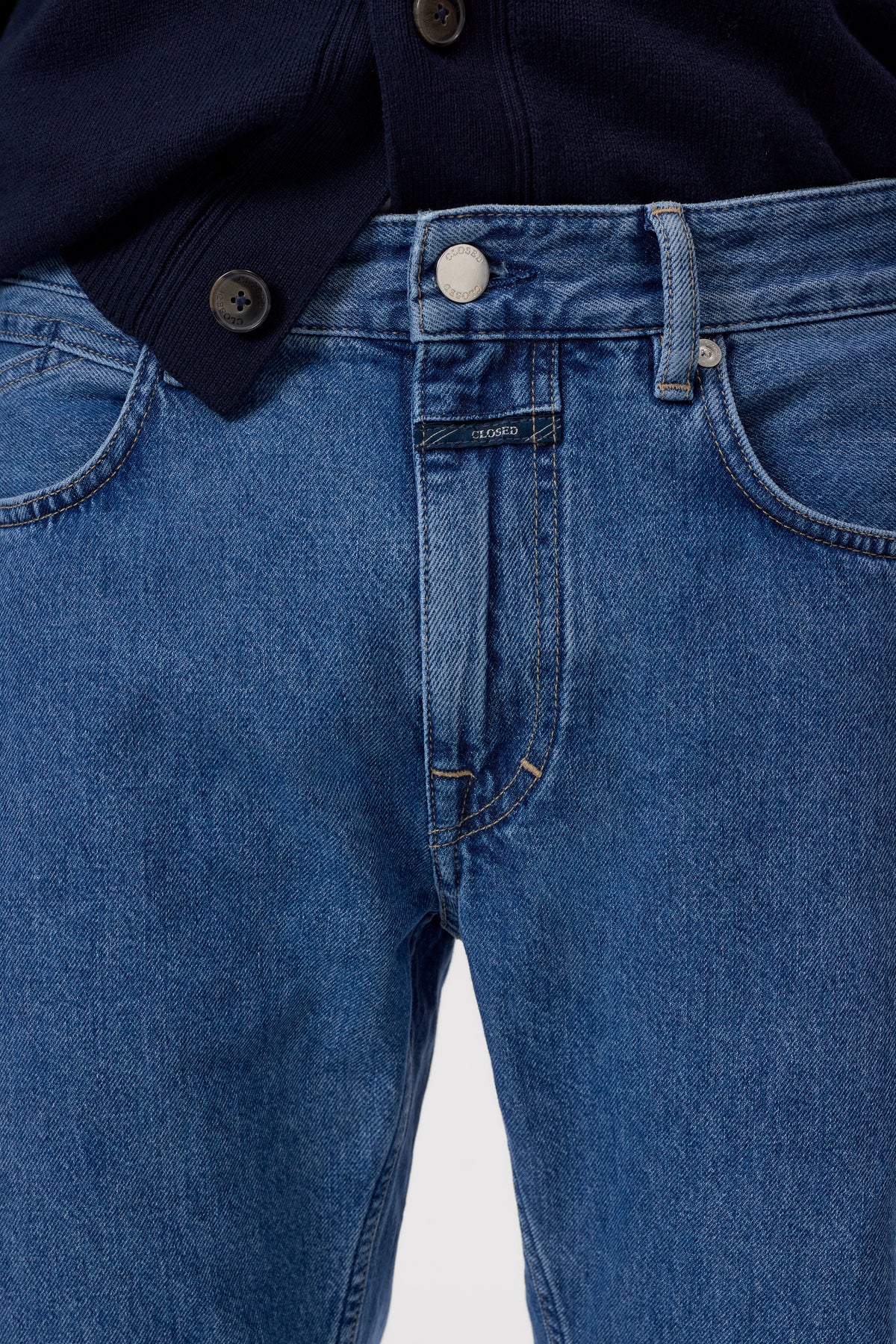 Closed Men's Cooper True - Mid Blue Men's Bottoms - Sloane Boutique
