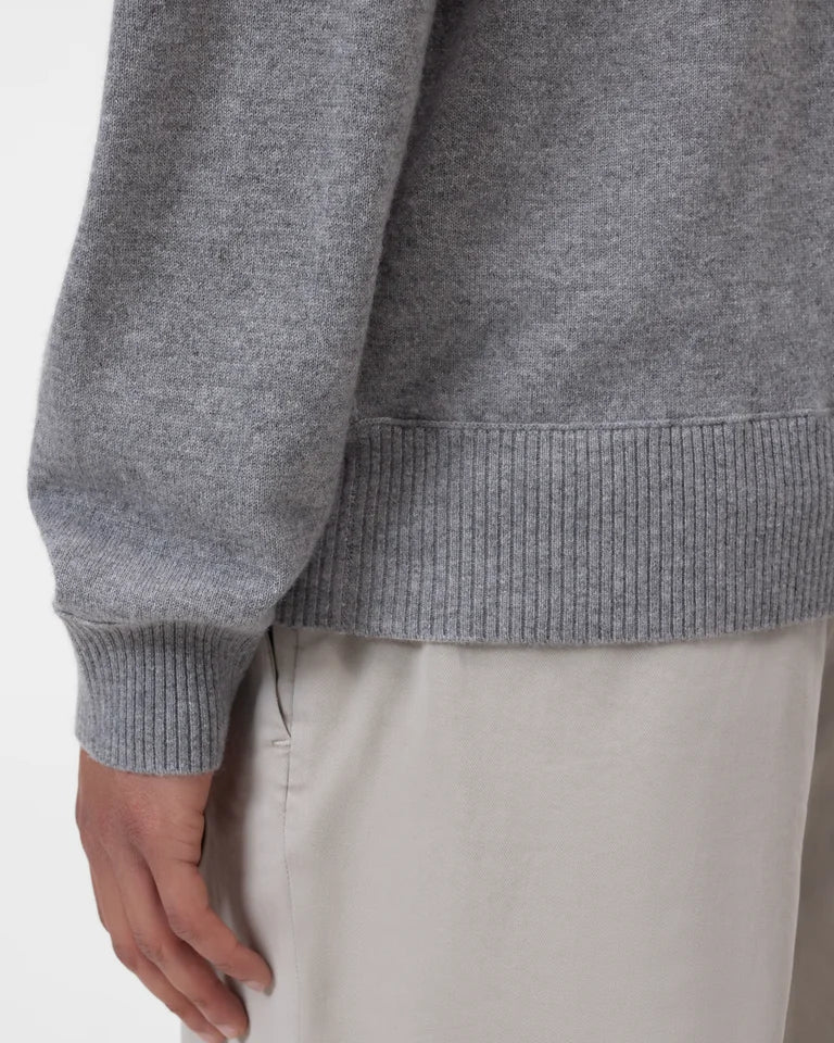 CLOSED Men's Hoodie - Light Grey Melange Men's Tops - Sloane Boutique