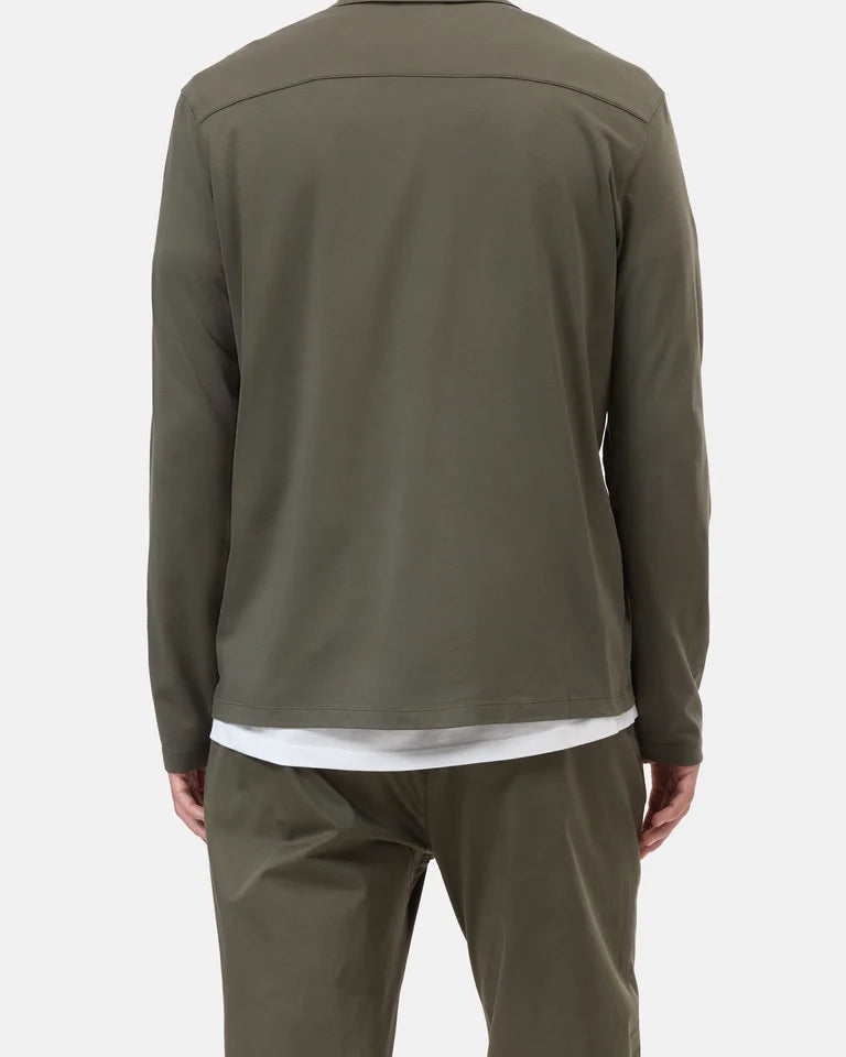 CLOSED Men's Jersey Polo - Forest Green Men's Tops - Sloane Boutique