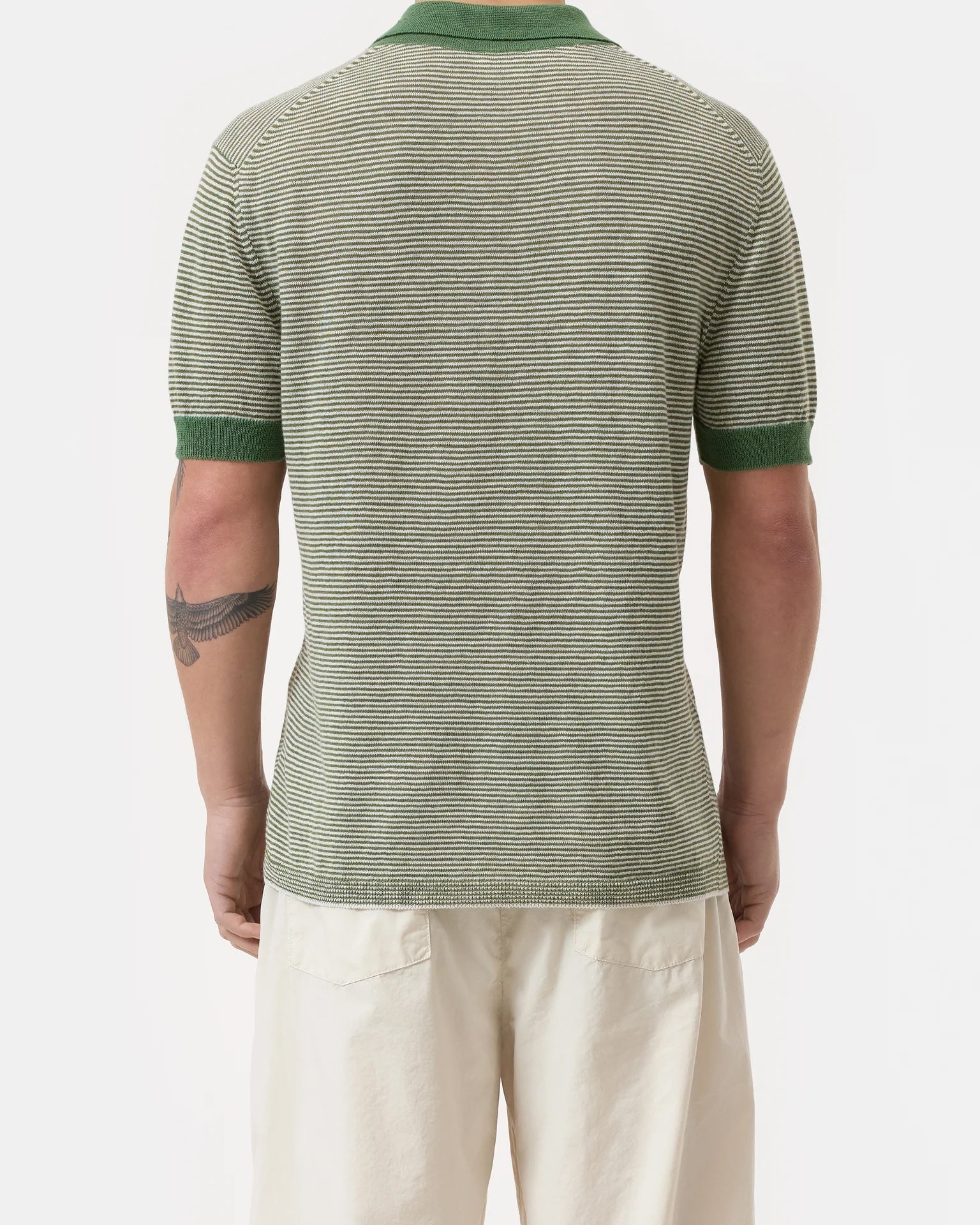 Closed Men's Linen Blend Polo - Ranger Green Men's Tops - Sloane Boutique