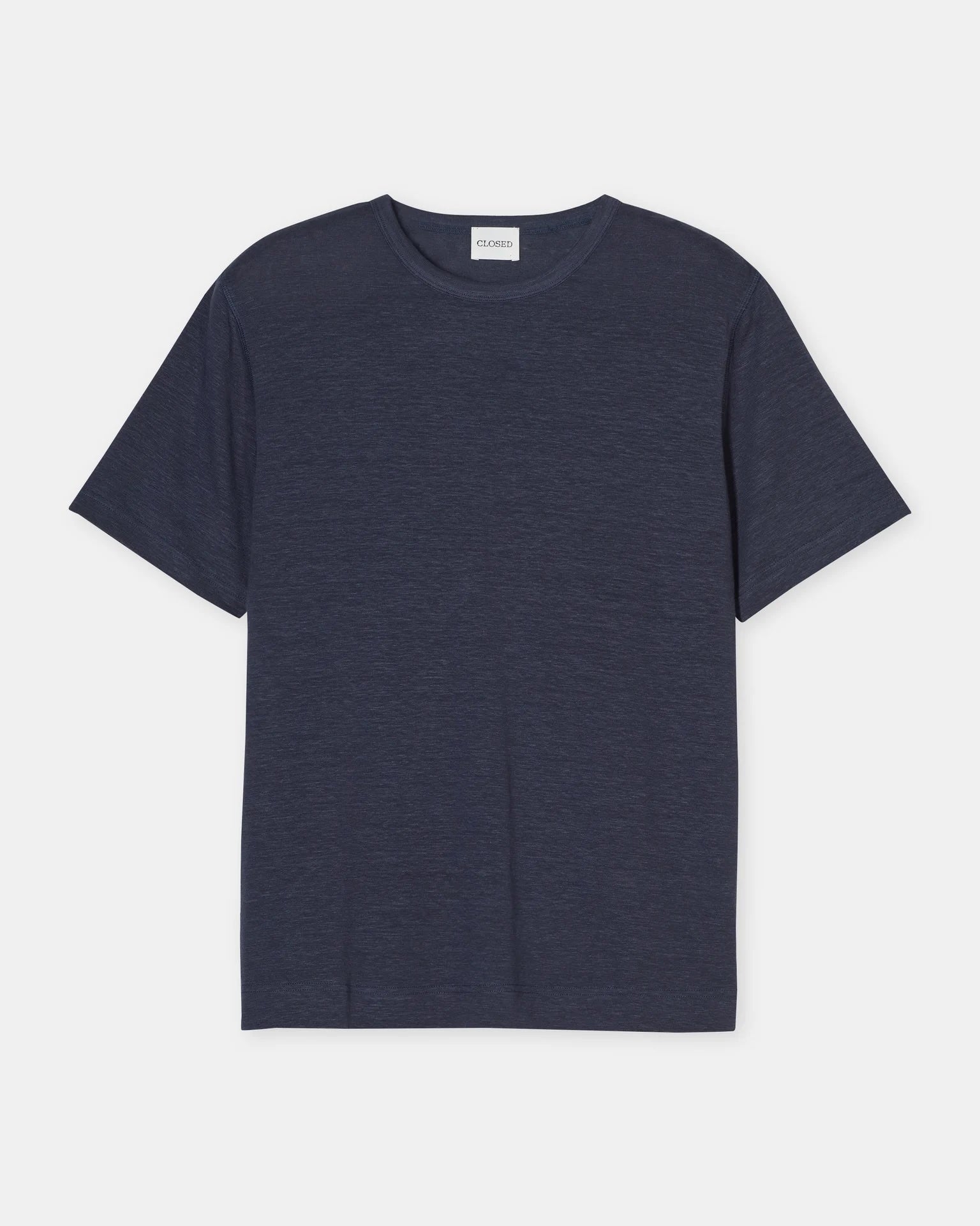 Closed Men's Linen Blend T-Shirt - Smoky Blue Men's Tops - Sloane Boutique
