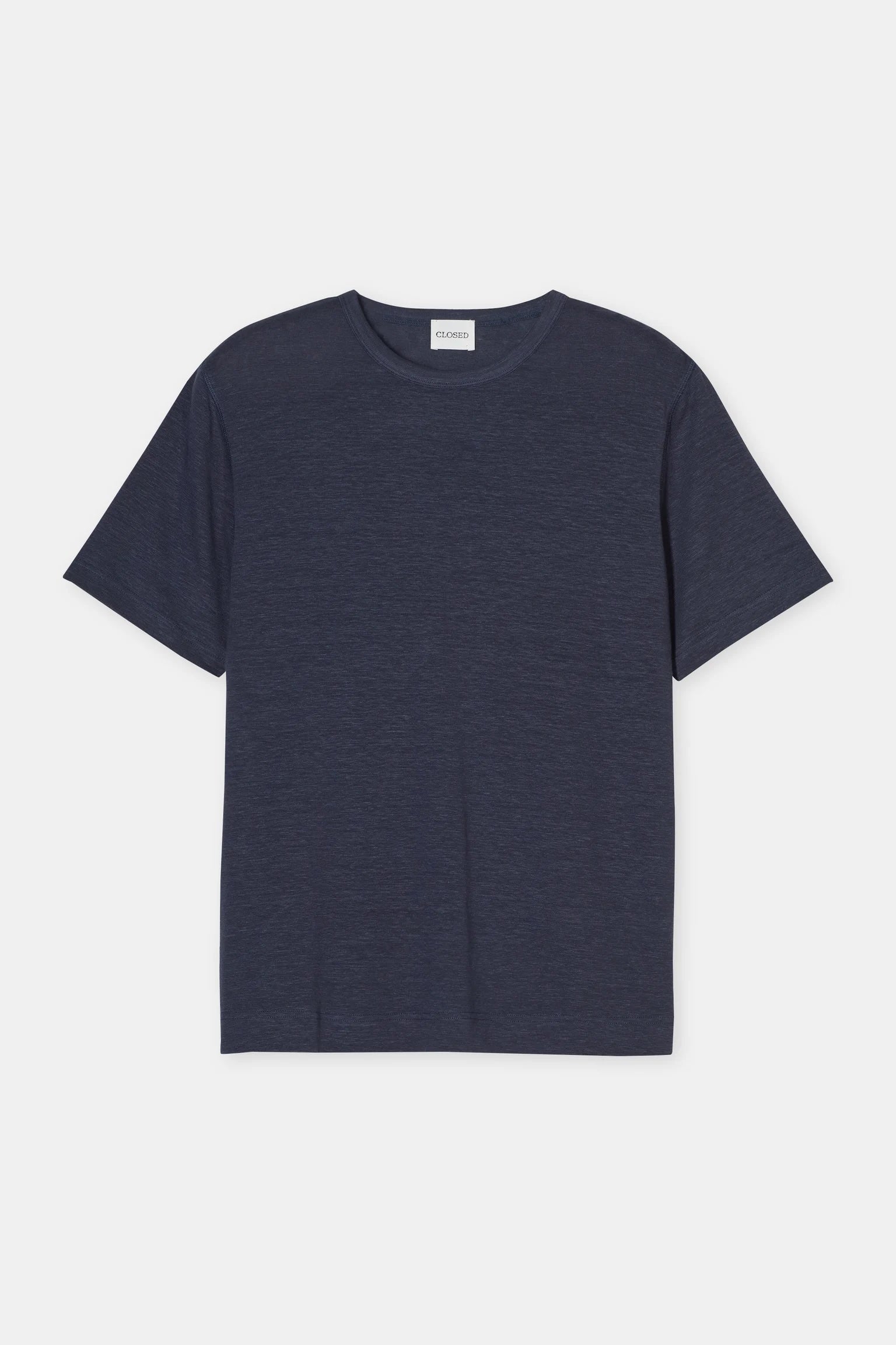 Closed Men's Linen Blend T-Shirt - Smoky Blue Men's Tops - Sloane Boutique