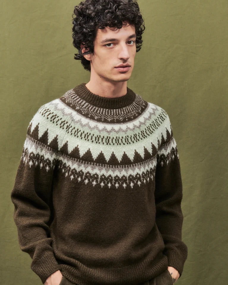 CLOSED Men's Norwegian Sweater - Marsh Green Men's Tops - Sloane Boutique