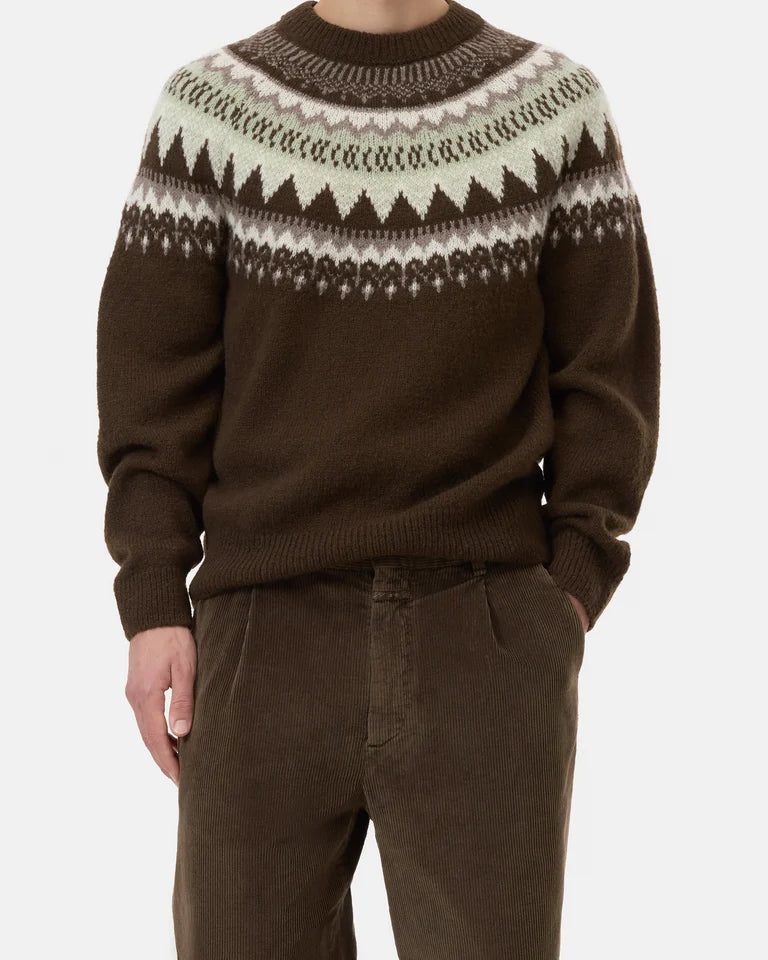 CLOSED Men's Norwegian Sweater - Marsh Green Men's Tops - Sloane Boutique