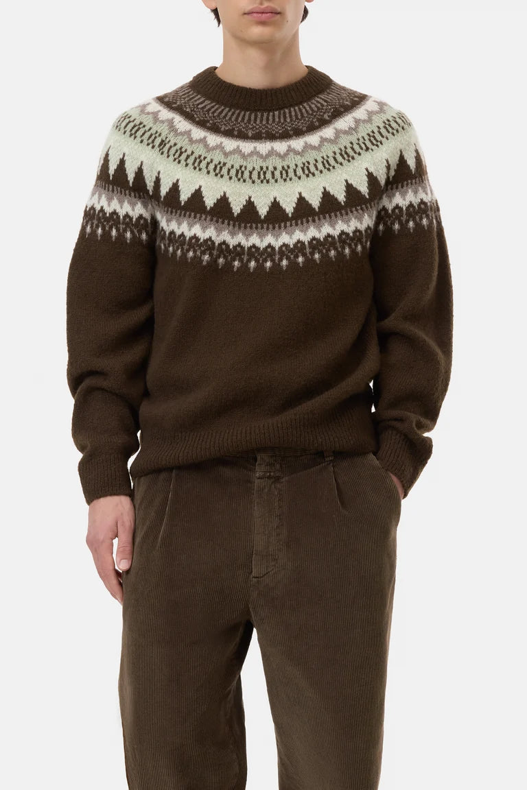 CLOSED Men's Norwegian Sweater - Marsh Green Men's Tops - Sloane Boutique