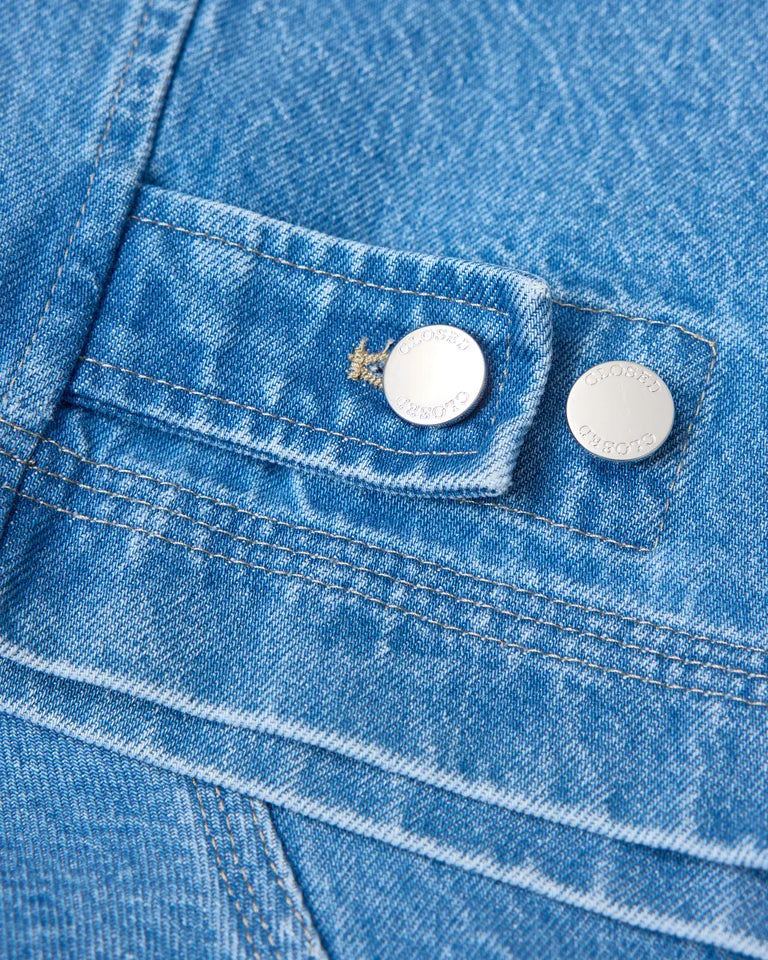 CLOSED Men's Postal Jacket - Mid Blue Outerwear - Sloane Boutique