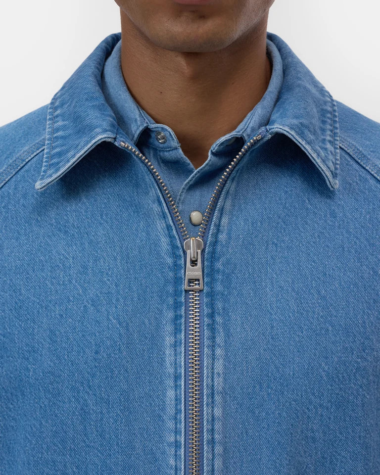 CLOSED Men's Postal Jacket - Mid Blue Outerwear - Sloane Boutique