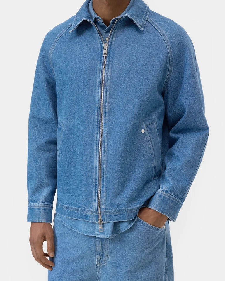 CLOSED Men's Postal Jacket - Mid Blue Outerwear - Sloane Boutique