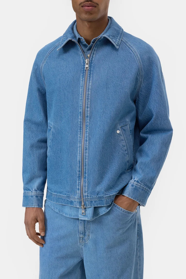CLOSED Men's Postal Jacket - Mid Blue Outerwear - Sloane Boutique
