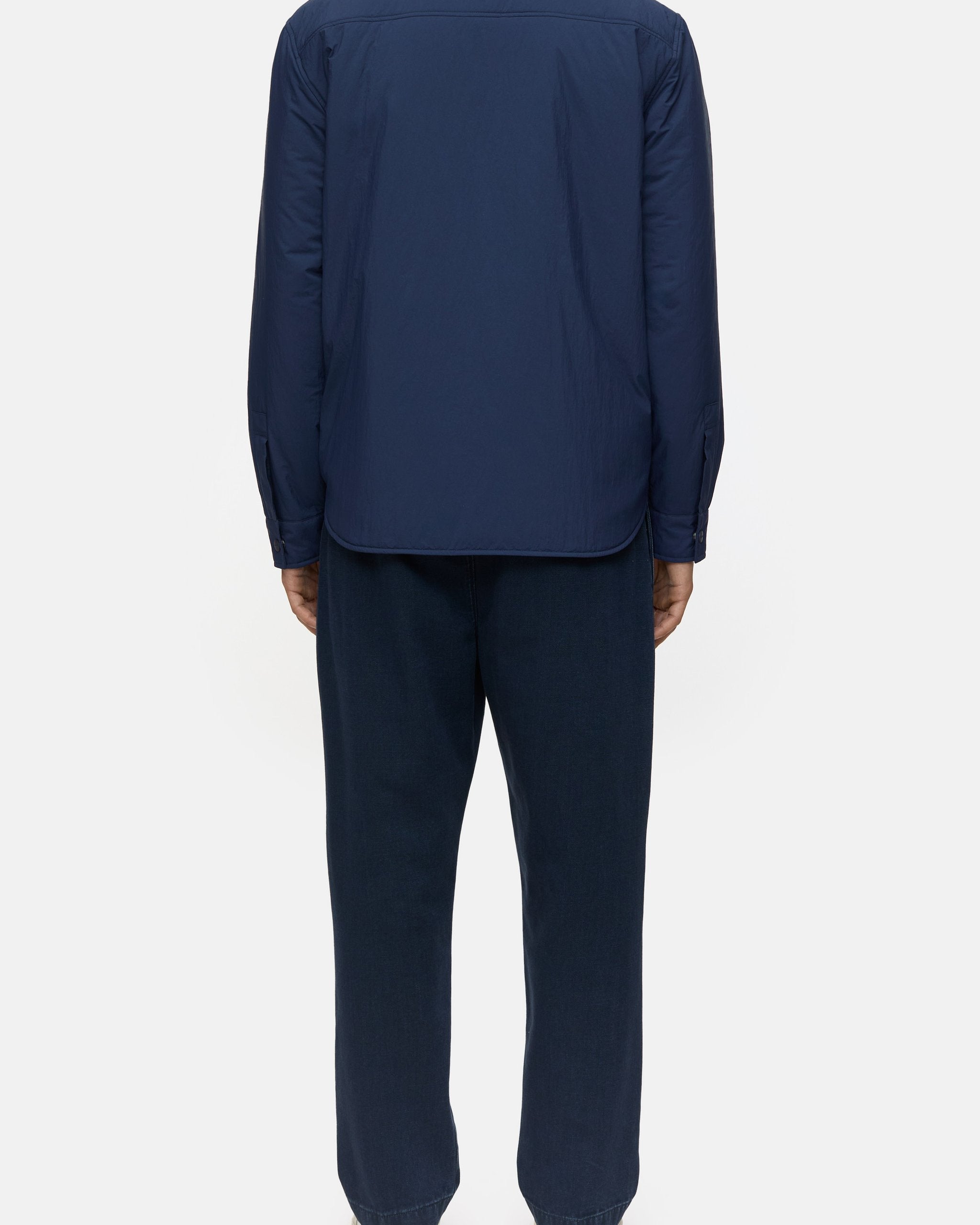 CLOSED Men's Quilted Overshirt - Smokey Blue Outerwear - Sloane Boutique