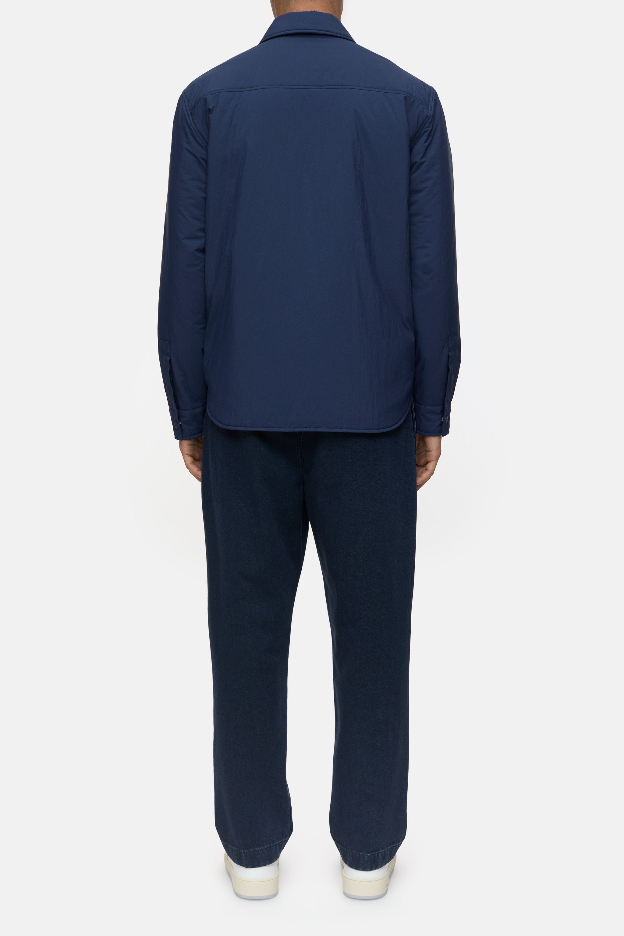 CLOSED Men's Quilted Overshirt - Smokey Blue Outerwear - Sloane Boutique