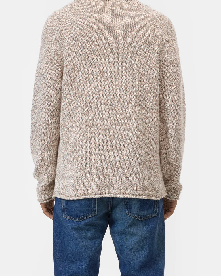 CLOSED Men's Raw Edged Knit - Rock Beige Men's Tops - Sloane Boutique