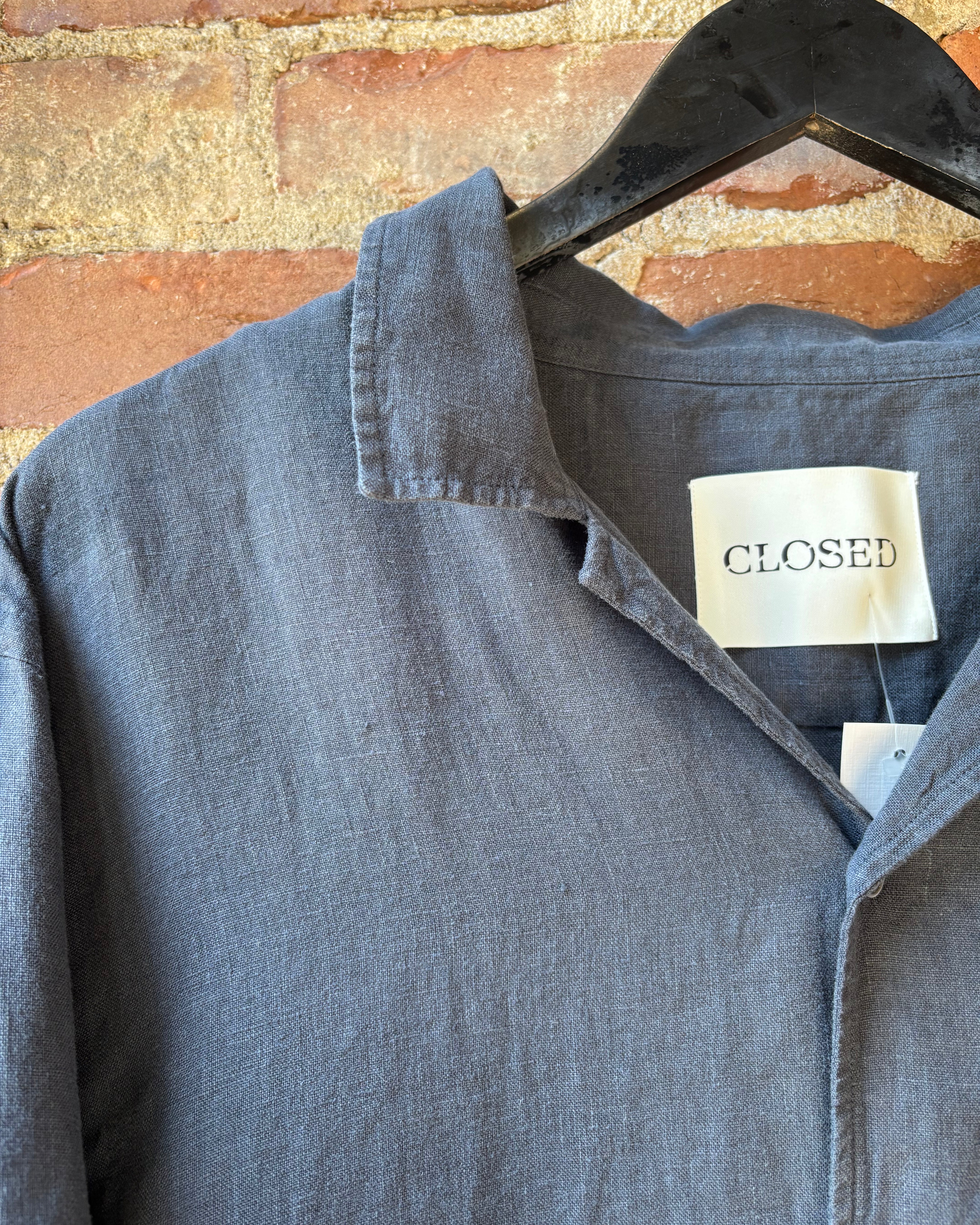 CLOSED Men's Short Sleeve Shirt - Magma Black Men's Tops - Sloane Boutique