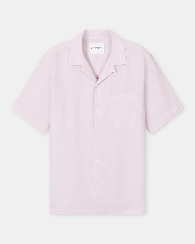 CLOSED Men's Short Sleeve Shirt - Pink Quartz Men's Tops - Sloane Boutique