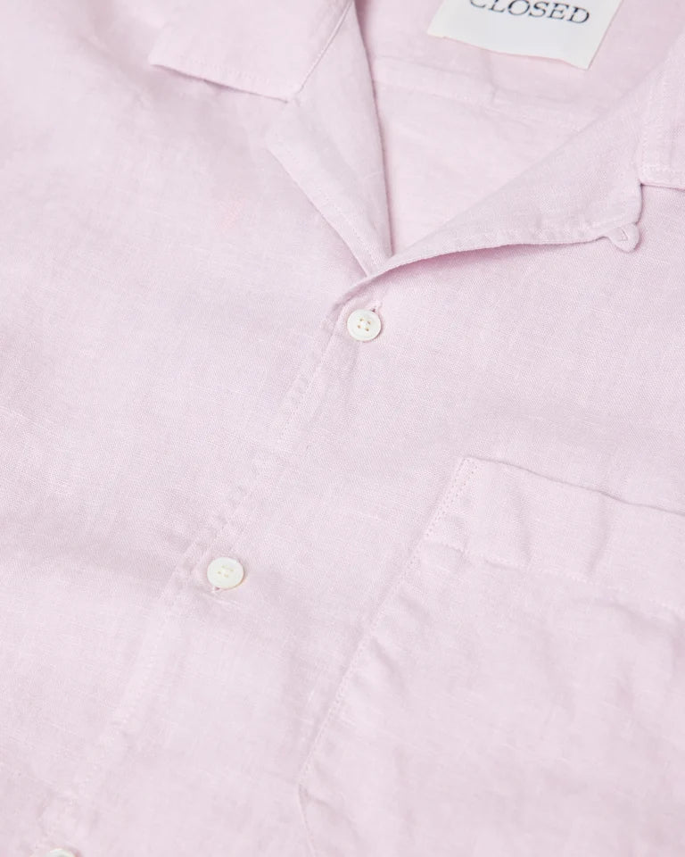 CLOSED Men's Short Sleeve Shirt - Pink Quartz Men's Tops - Sloane Boutique