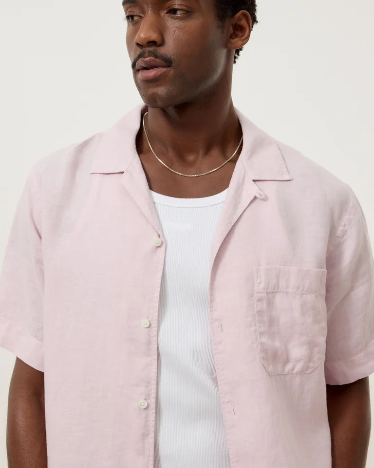 CLOSED Men's Short Sleeve Shirt - Pink Quartz Men's Tops - Sloane Boutique