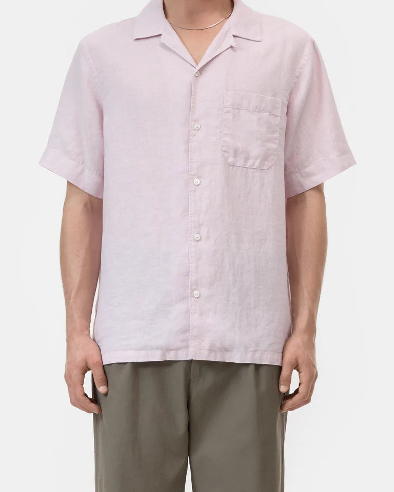 CLOSED Men's Short Sleeve Shirt - Pink Quartz Men's Tops - Sloane Boutique