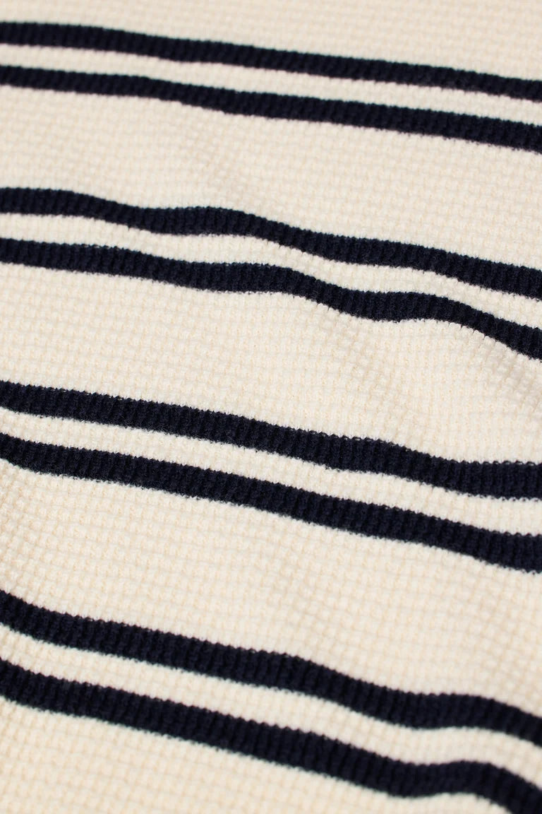 CLOSED Men's Striped Crewneck Jumper - Ivory Men's Tops - Sloane Boutique