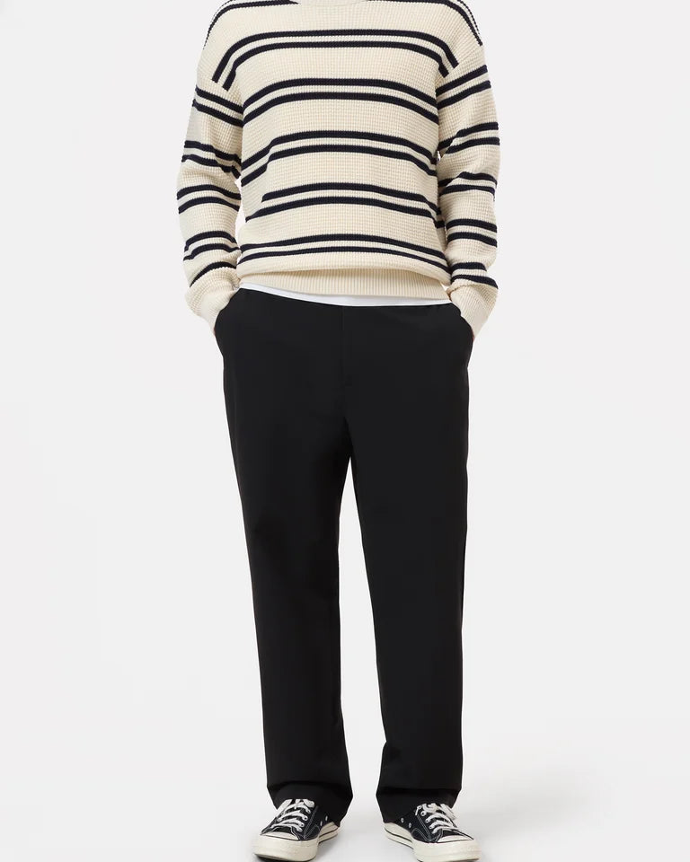 CLOSED Men's Striped Crewneck Jumper - Ivory Men's Tops - Sloane Boutique