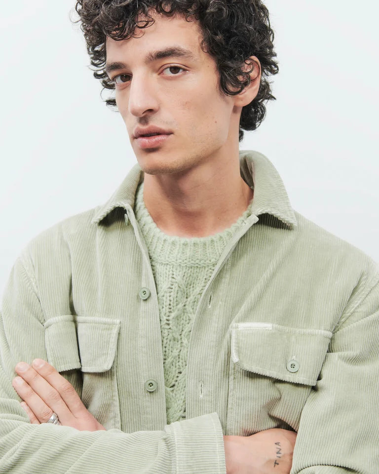 CLOSED Men's Utility Shirt - Lichen Green Men's Tops - Sloane Boutique