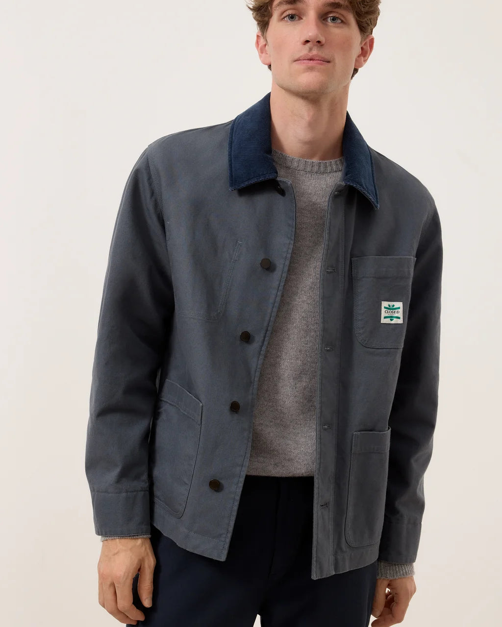 CLOSED Men's Worker Jacket - Strato Grey Outerwear - Sloane Boutique
