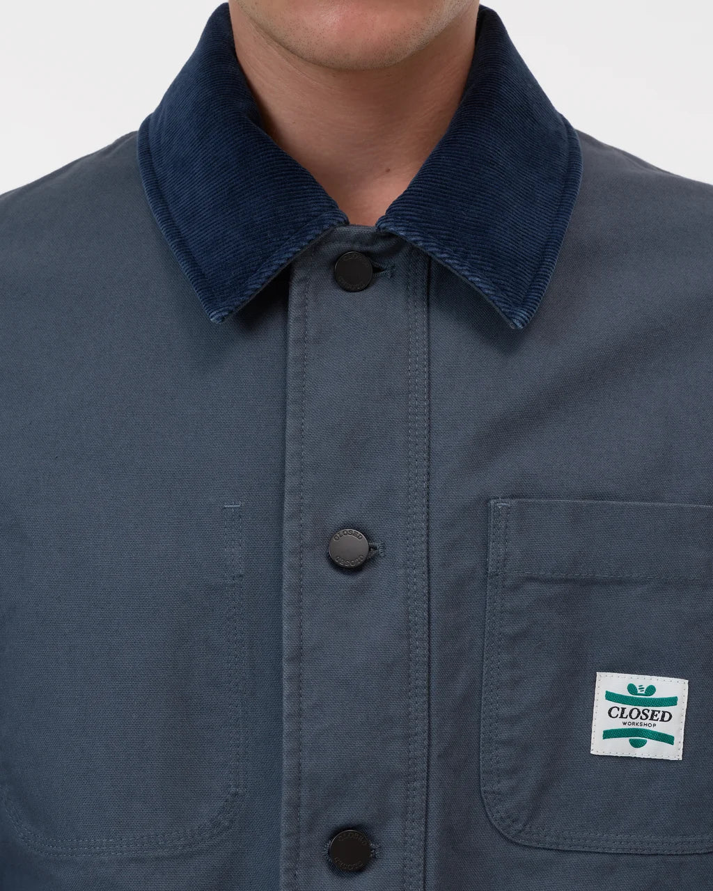 CLOSED Men's Worker Jacket - Strato Grey Outerwear - Sloane Boutique