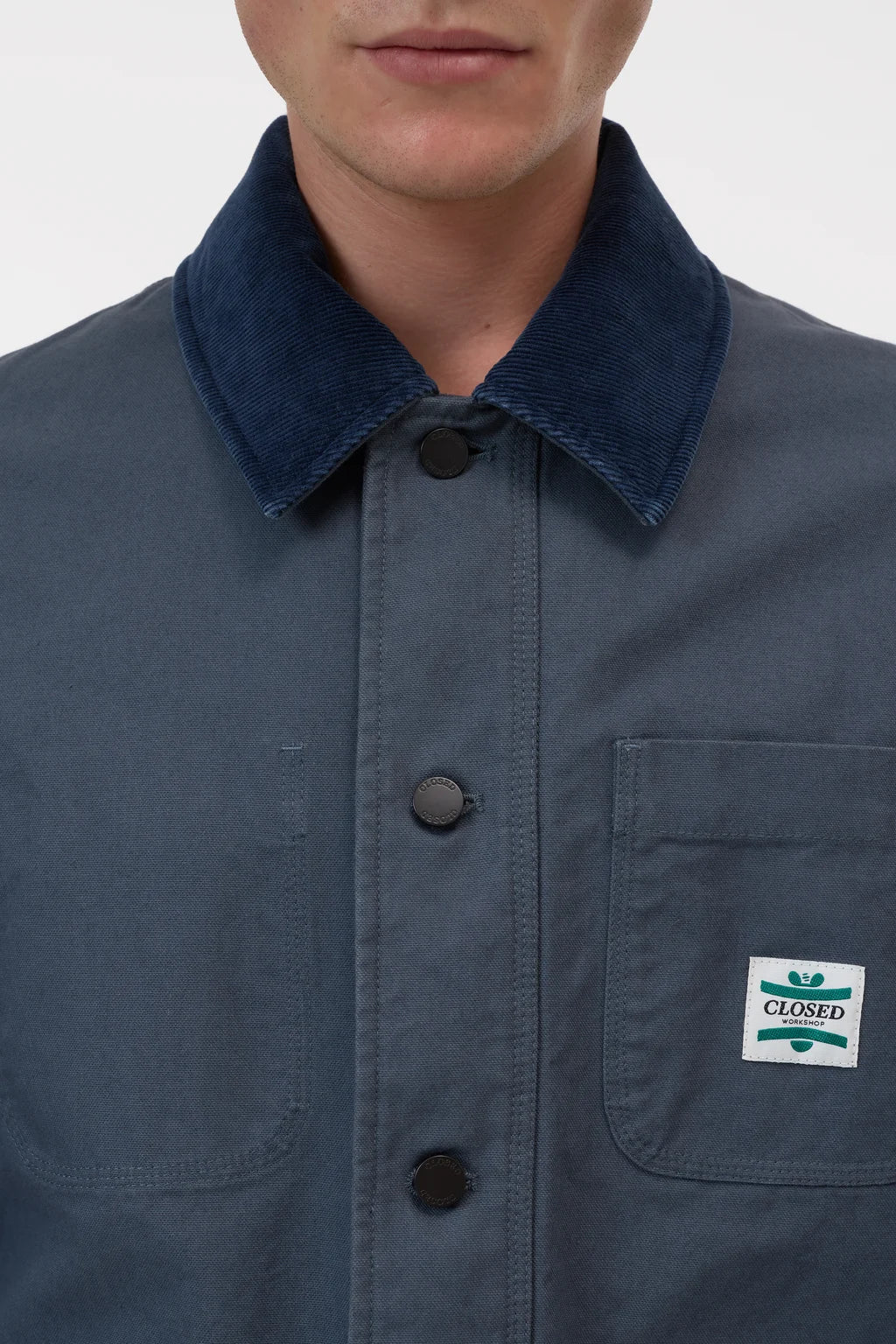 CLOSED Men's Worker Jacket - Strato Grey Outerwear - Sloane Boutique