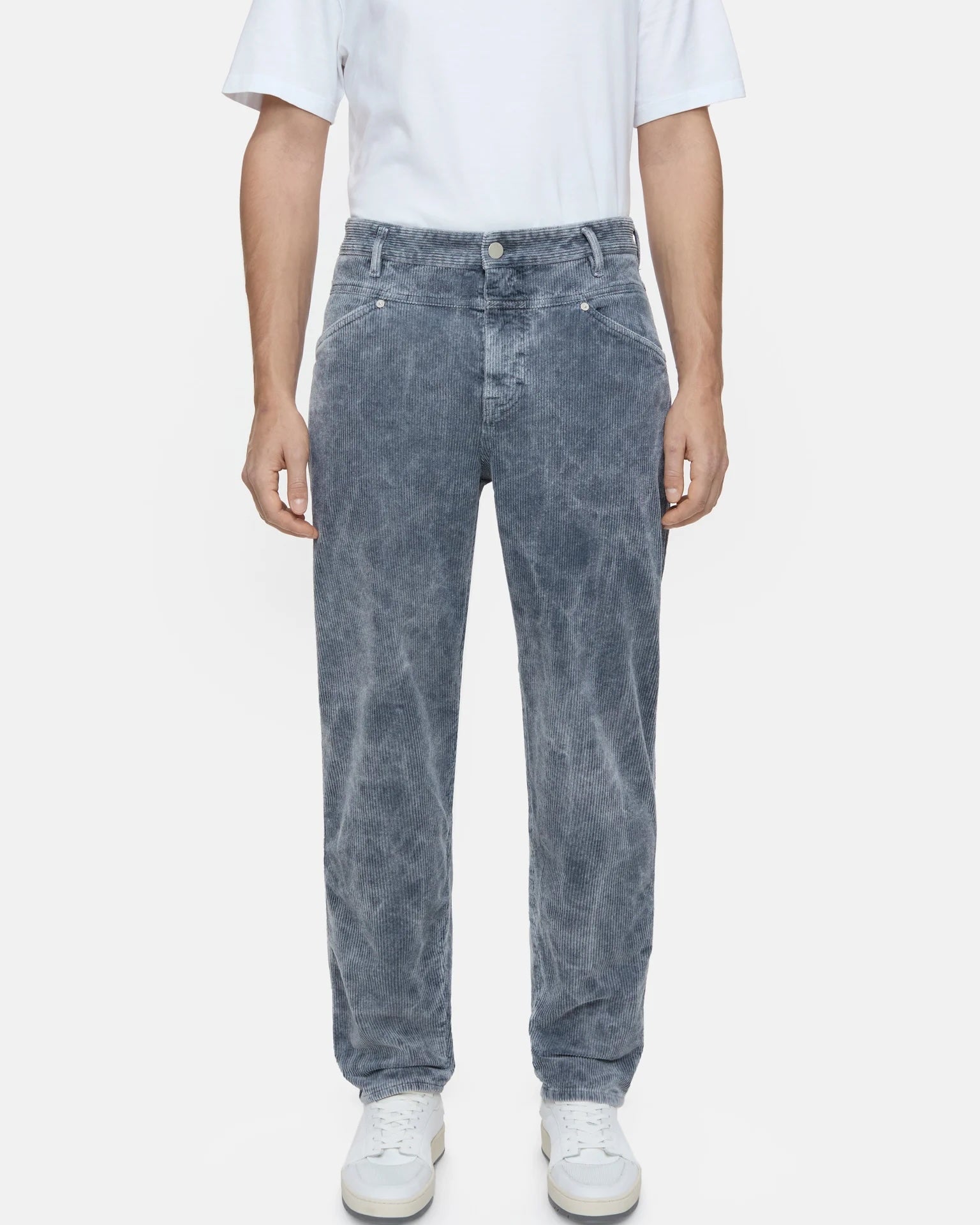 Closed Men's X-Lent Tapered Cords - Shadow Blue Men's Bottoms - Sloane Boutique