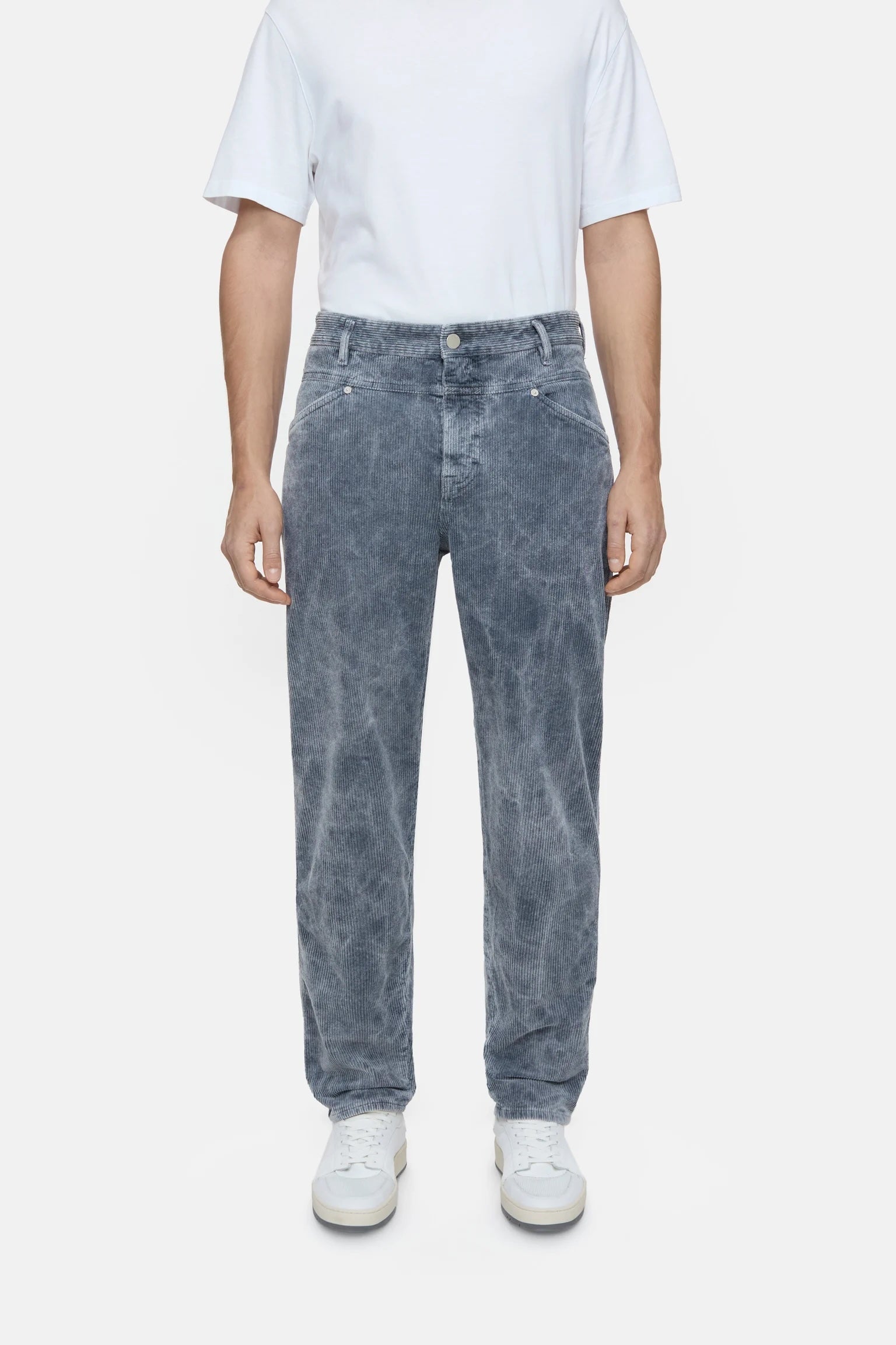 Closed Men's X-Lent Tapered Cords - Shadow Blue Men's Bottoms - Sloane Boutique
