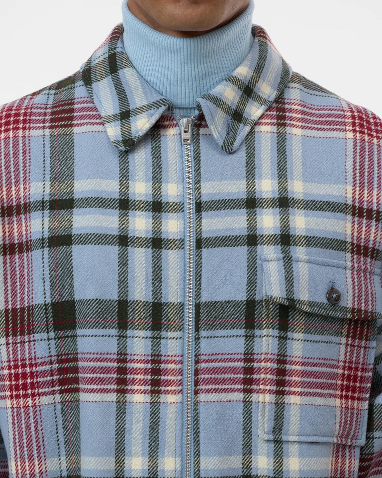 CLOSED Men's Zipped Shirt - Nordic Blue sale tops - Sloane Boutique