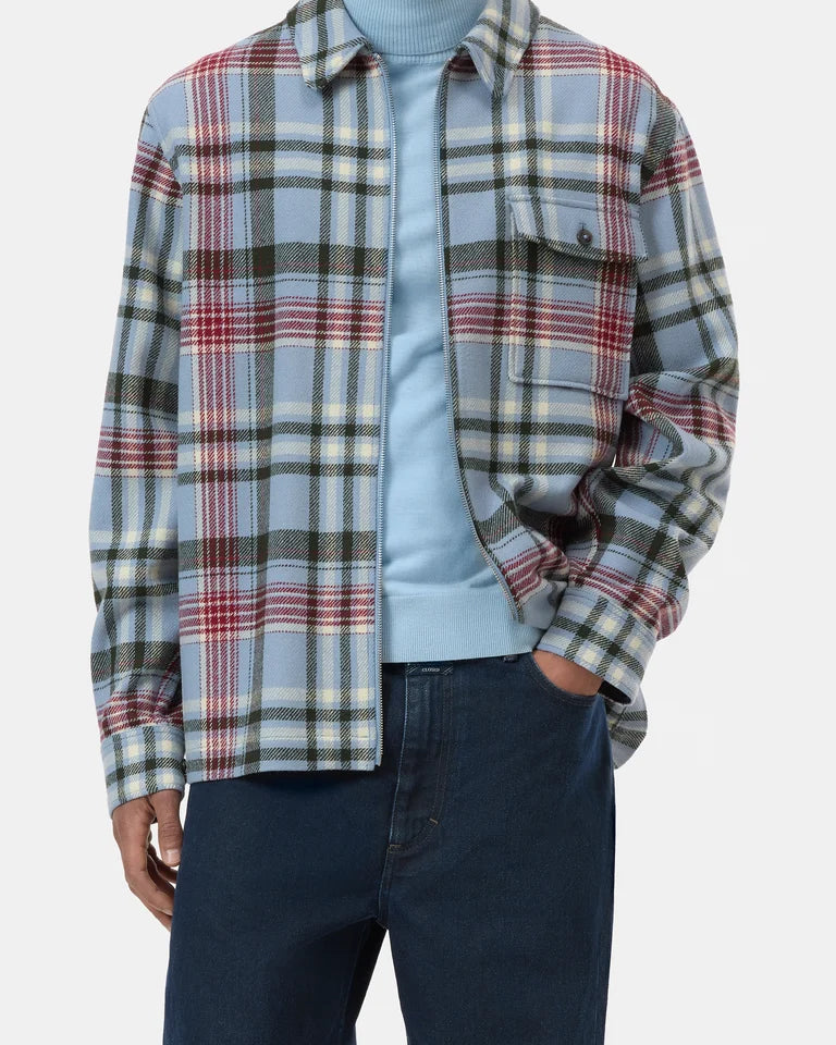 CLOSED Men's Zipped Shirt - Nordic Blue sale tops - Sloane Boutique