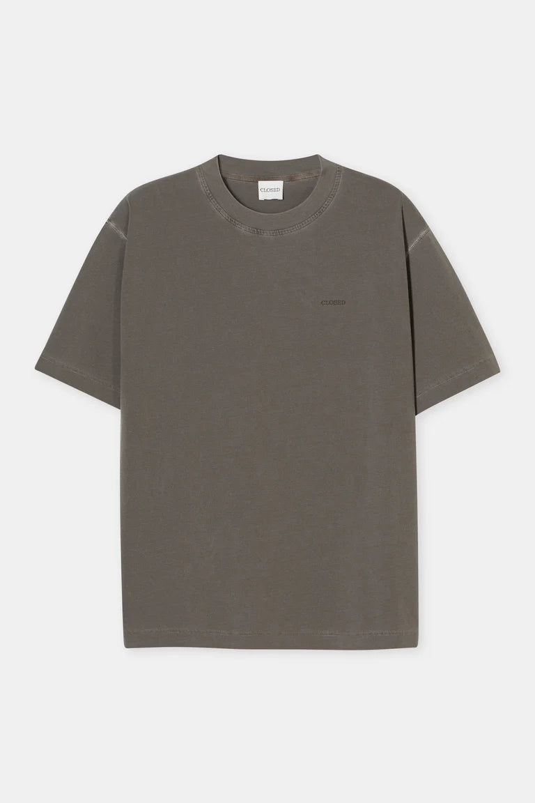 CLOSED Organic Cotton Logo T-Shirt - Marsh Green Men's Tops - Sloane Boutique