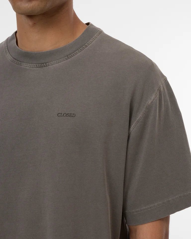 CLOSED Organic Cotton Logo T-Shirt - Marsh Green Men's Tops - Sloane Boutique