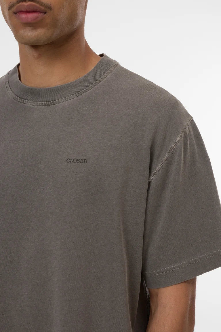 CLOSED Organic Cotton Logo T-Shirt - Marsh Green Men's Tops - Sloane Boutique