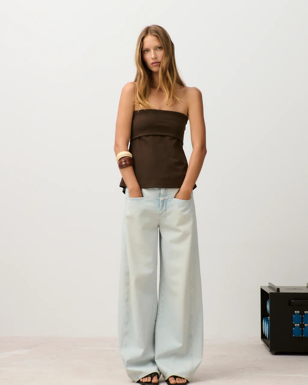 CLOSED Peplon Top - Maple Brown Women's Tops - Sloane Boutique