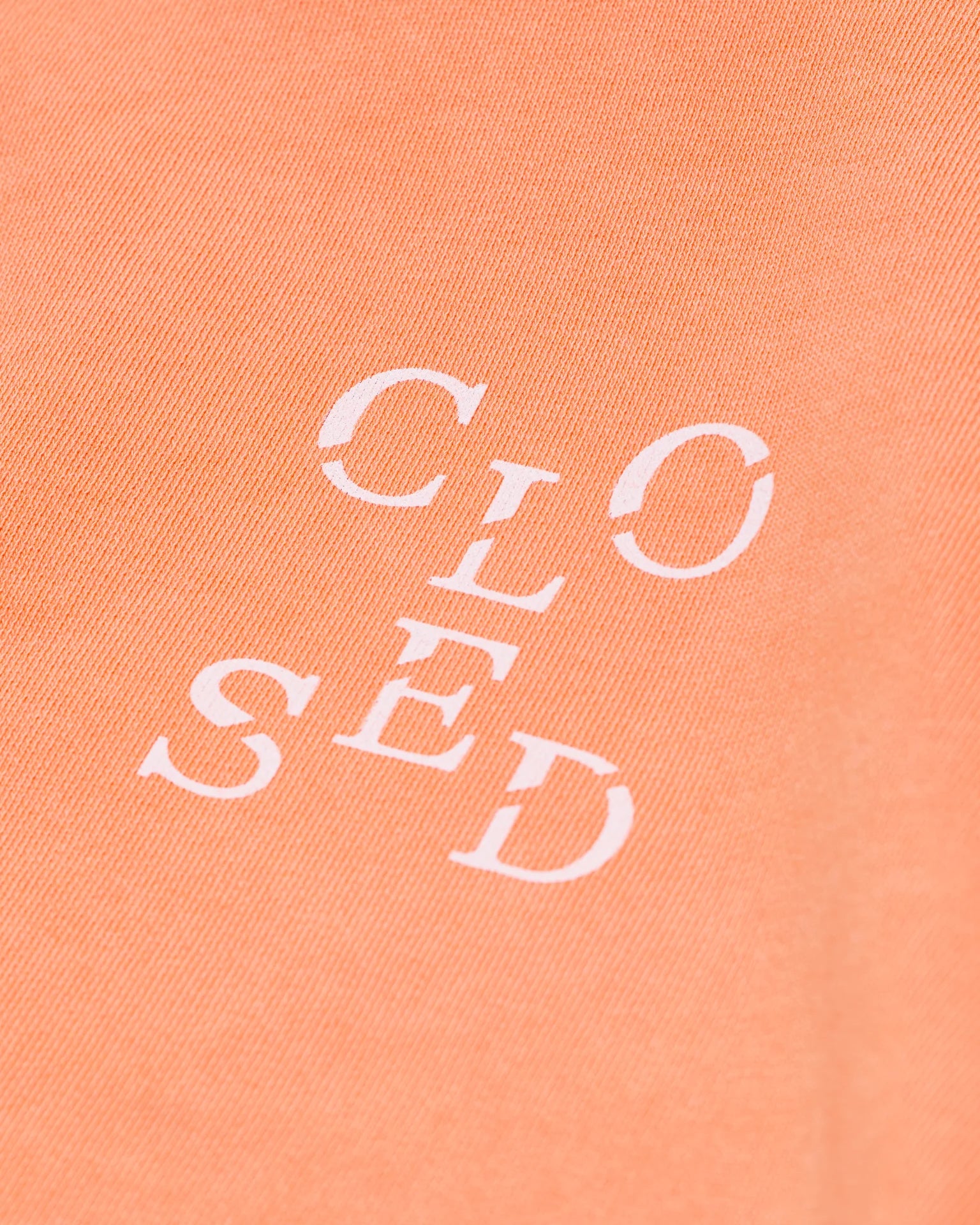 Closed Printed Sweatshirt - Pumpkin Orange sale tops - Sloane Boutique