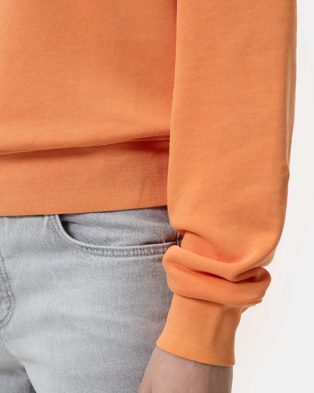 Closed Printed Sweatshirt - Pumpkin Orange sale tops - Sloane Boutique